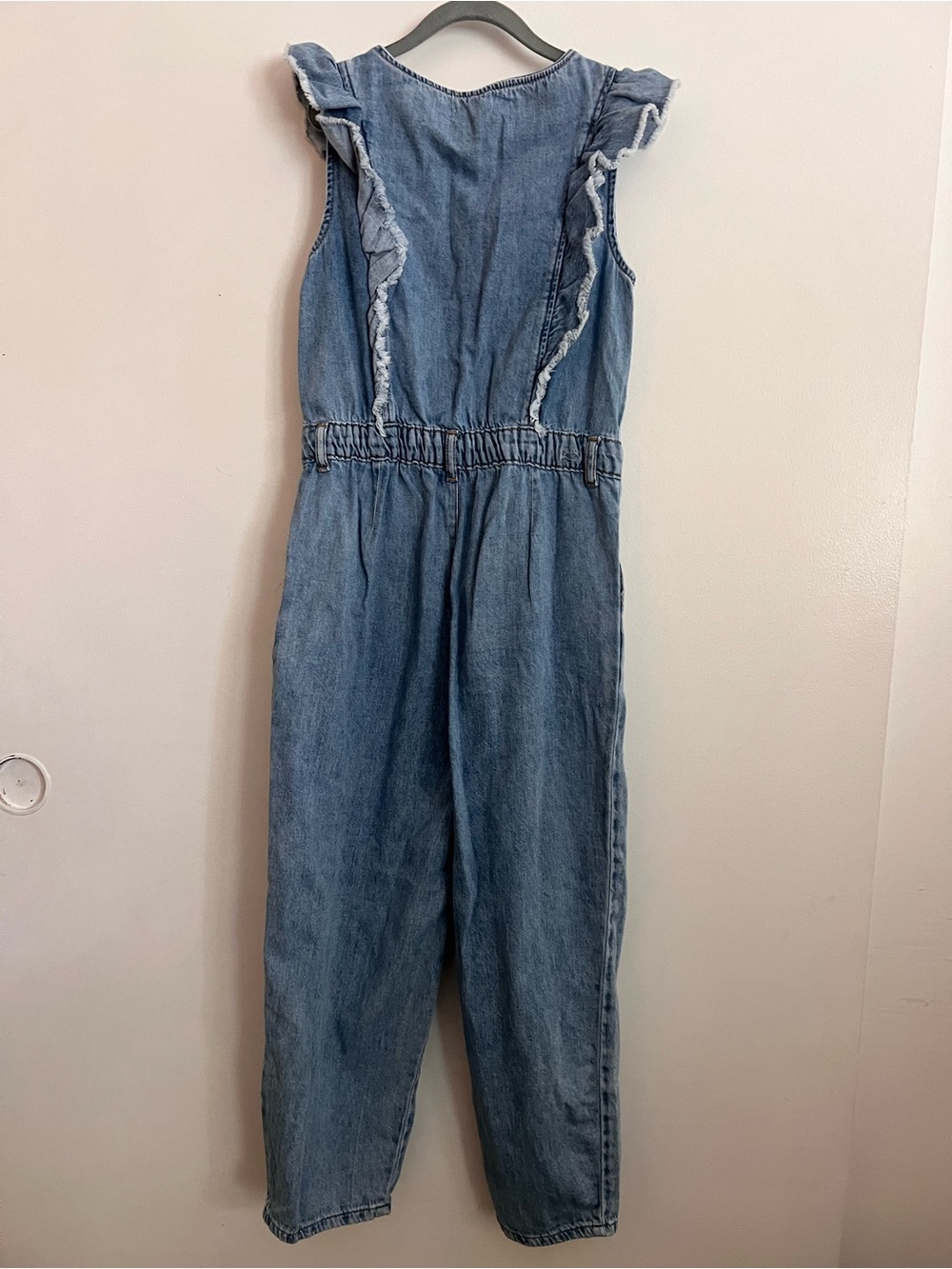 Zara Light Blue Denim Jumpsuit - Picture 7 of 8